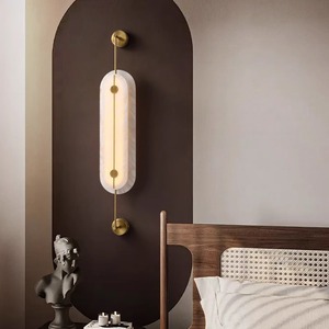 Jia Wenjun Modern Marble Wall Lamp T912 LED 220V Wall Mounted For Living Room Hotel Background Lighting - Product Image 3