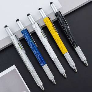Hot Selling Bulk Multi-functional Tool 6-in-1 Screen Stylus Metal Ball <b>Pen</b> With Customized Personal Advertisement for <b>Gift</b> - Product Image 2