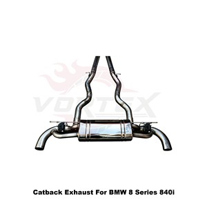 Vortex High Flow Exhaust <b>Back</b> System for BMW 8 Series 840i 2019-2022 Coupe Valvetronic Sound Control - Product Image 4