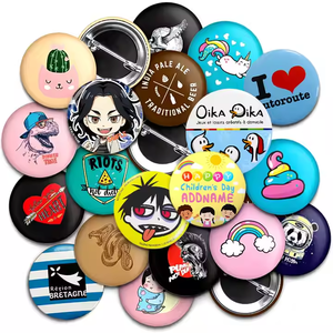 Заводская цена, булавка, индивидуальная рекламная булавка, булавка, индивидуальная печать, логотип, собственный дизайн, круглый значок, кнопка - Product Image 6