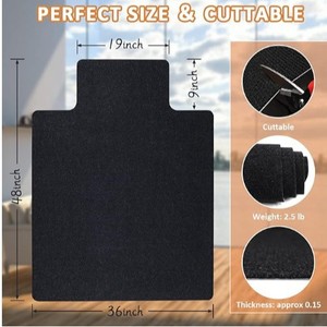Customized Desk Mat Rectangle 36x48 Inch Non-Slip Self Adhesive Chair Mat for Office Floor Protection - Product Image 1