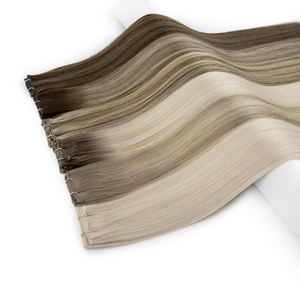 وصلات شعر روسية رفيعة غير مرئية جينيوس وفت، شعر بشري مزدوج السحب جينيوس وفت - Product Image 2