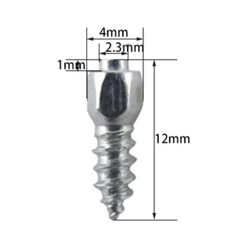 100pcs Anti-skid parafuso pregos para solas de neve Auto Car Motocicleta Bicicleta Caminhão Off-road pneu Anti-slip Anti-gelo Spikes Alloy Nail