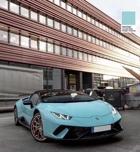 Fábrica al por mayor brillante cristal Tanager azul Auto película 1,52*17m PVC coche envoltura vinilo vehículo pegatinas antiarañazos CAMBIO DE Color - Product Image 2