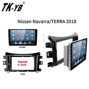 TK-YB pour Navara/<span class=keywords><strong>TERRA</strong></span> 2018 9 pouces ABS/<span class=keywords><strong>PC</strong></span>+ABS 100% testé Cadre de montage du tableau de bord de la voiture Panneau de façade intérieur DVD - Product Image 2
