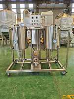 Chariot de nettoyage CIP mobile personnalisé en acier inoxydable avec pompe sanitaire, chauffage électrique et PLC pour le nettoyage des fermentateurs et des cuves de brasserie