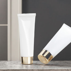 푸윈 도매 3.4온스(100G) 빈 선크림 소프트 용기 화이트 크림 플라스틱 튜브 - Product Image 3