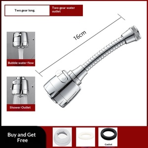 Prolongateur universel de robinet, pommeau de douche, <span class=keywords><strong>filtre</strong></span> amplificateur de pression, dispositif moussant rotatif allongé, économiseur d'eau, amplificateur de pression - Product Image 6