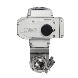 COVNA วาล์วลดแรงดัน DN100 4 นิ้ว 24V แบบยึดติดด้วย Tri Clamp สำหรับอาหาร ทำจากสแตนเลสสตีล ควบคุมด้วยมอเตอร์ - Product Image 5