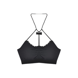 Cong Sha's sexy lingerie, alluring and sexy, featuring a backless halter neck with pearl details, a cleverly designed inner bra. - Product Image 3