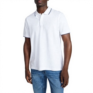 Polo para Hombre Antiarrugas de Punto Piqué, Mezcla de Algodón/Poliéster, 220 GSM, Venta al por Mayor, MOQ Bajo, OEM, Logotipo Personalizado, Marca - Product Image 3