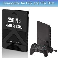 Carte mémoire RGEEK 128 Mo 256 Mo pour sauver les données de jeu, module pour Playstation 2 pour PS2 avec boîte de vente au détail