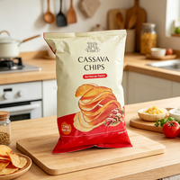 Sacs à chips gonflables personnalisables en gros MOPP/VMPET/CPP avec soudure centrale thermoscellée, impression hélio, qualité alimentaire