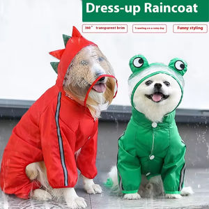 Vêtements <span class=keywords><strong>pour</strong></span> petits animaux HX, Golden Retriever, Bouledogue français, Pug, Labrador, chat, <span class=keywords><strong>imperméable</strong></span> classique en polyester, équipement d'extérieur - Product Image 3