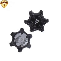Pointes de remplacement en plastique pour chaussures de golf, blanches et noires, accessoires durables pour chaussures de golf, équipement de sport extérieur