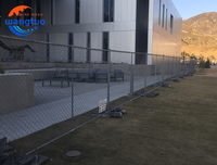 Fabricant chinois de clôtures temporaires en grillage cyclonique en acier inoxydable/galvanisé 6X12FT pour chantier de construction, destinées aux États-Unis