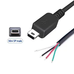 Oem Odm ftp Utp Usb Mini Mannelijke Plug Type Mini 5pin 8pin Om 4pin Draad Koord Pigtail Data Oplaadkabel Te Openen