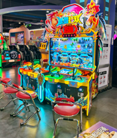 Machine de jeu de pêche à 4 places avec écran LCD HD de 65 pouces, Frost Carnival, à monnayeur, pour salles de jeux et parcs d'attractions