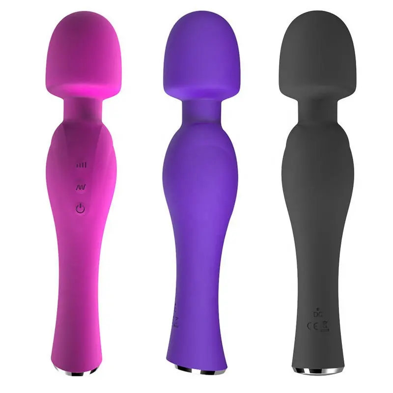 Mejor venta AV varita de silicona vibrador juguete sexual mujer adulto vibradores AV varita masajeador para mujeres punto G juguetes Sexy mujeres