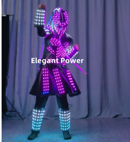 Spectacle de fête de Noël LED Robot Costume Stage Dancer Performance Show Dress
