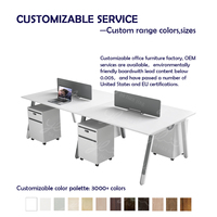 Table de bureau exécutive moderne en mélamine, en promotion