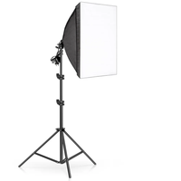 Portable 50*70cm Softbox avec support de lumière 50*70cm Parapluie Softbox Réflecteur pour Speedlight