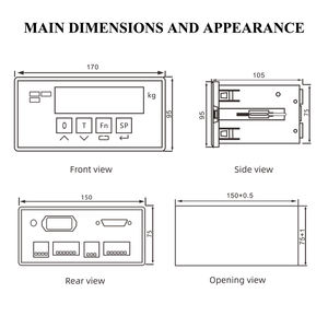 Indicateur de balance de poids 4-20mA personnalisable avec affichage LED et balances RS485 Modbus RTU OEM pris en charge - Product Image 2