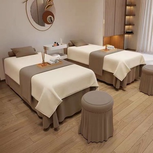 Juego de Ropa de Cama Moderna de 3 Piezas, Sábanas de Microfibra Suave de Algodón para Camillas de Masaje, Incluye Funda Ajustable y Tamaño Individual con Diseño de Plantas - Product Image 5