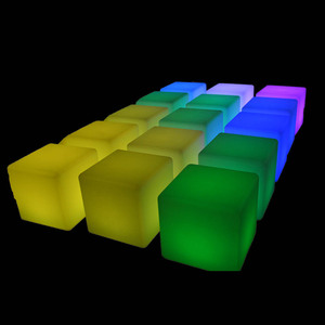 Hot Sale <strong>Portable</strong> Chair Illuminated bar Furniture Plastic <strong>Cube</strong> Chair with <strong>Led</strong> <strong>Lighting</strong> - Product Image 6