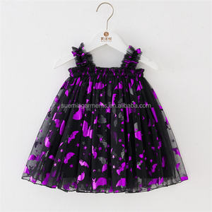 Bajo MOQ patrón personalizado fabricante gráfico tul SweetAll temporada Infantil Niño niños ropa camisetas sin mangas niños niñas vestido - Product Image 5