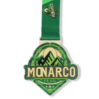 Usine Design Personnalisé Sports Award Souvenir 3D Marathon Fun Trail Running Bois Médailles en Bois