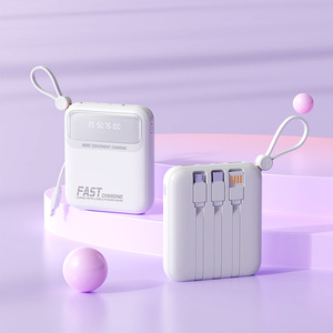<span class=keywords><strong>Batterie</strong></span> <span class=keywords><strong>externe</strong></span> <span class=keywords><strong>20000mAh</strong></span> en plastique, certification 3C, charge rapide 120W avec quatre câbles, pour iPhone - Product Image 5