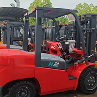 Pengiriman Gratis Forklift Diesel 3 Ton 3.5 Ton 4 Ton 5 Ton Tinggi Angkat 3m-7m Mesin Handal Forklift Hidrolik Konfigurasi Tinggi