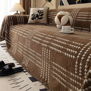 <span class=keywords><strong>Housse</strong></span> <span class=keywords><strong>de</strong></span> protection <span class=keywords><strong>de</strong></span> <span class=keywords><strong>canapé</strong></span> moderne en chenille géométrique, élastique et respirante pour <span class=keywords><strong>canapé</strong></span> sectionnel 3 places - Écologique, multicolores, toutes tailles - Product Image 1