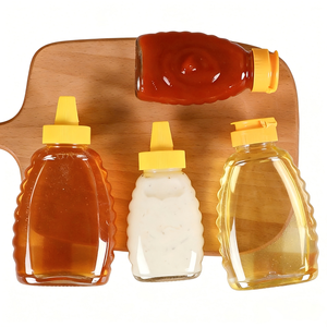 Honey <b>Bottle</b> Transparent Flip-top Pear Syrup <b>Squeeze</b> <b>Bottle</b> Food-grade <b>Plastic</b> 115ml 180ml 320ml 360ml - Product Image 3