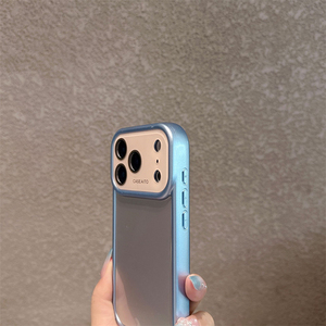 เคสโทรศัพท์กระจกเลนส์ AG สีนีออนสดใสสำหรับ iPhone 18 17 16 15 14 Pro Max กรอบกล้องแบบดั้งเดิม ฝาหลังไล่เฉดสี Dopa mine รุ่นใหม่ - Product Image 3