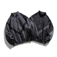 Vestes bomber streetwear pour hommes, logo brodé, coupe ample, fermeture éclair, légères, respirantes, style décontracté, sport, baseball.
