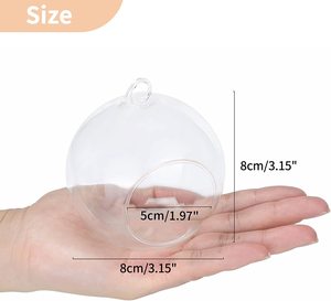 เชิงเทียนแก้วแบบแขวน,ที่วางเทียนทีไลท์ที่วางแก้วซุ้มแก้วต้นไม้ในร่มกลางแจ้ง - Product Image 2