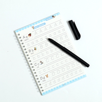 Encre réutilisable, 5 recharges, porte-stylo, cahier d'écriture, cahier de pratique des mathématiques avec stylo, ensemble de stylos Sank Magic Book
