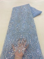 Vente flash - Robe de mariée pour femme avec broderie, paillettes et dentelle - Dentelle haut de gamme avec perles pour robe de soirée