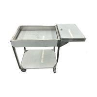 Chariot à assaisonnements pour cuisine commerciale, chariot à condiments multifonctionnel en acier inoxydable, style moderne pour hôtels et restaurants