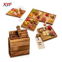 Nouvel ensemble de planches à découper en bois de forme irrégulière, plateau à pain portable, plateau à fruits, steak, pizza, légumes, aliments cuits