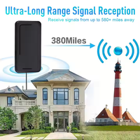 Antena de TV Digital para Interiores/Exteriores Daoxiang Negra, 4K 1080P, VHF UHF, Amplificada, Canales Locales Gratuitos, Ganancia de 28dBi, 75 Ohm