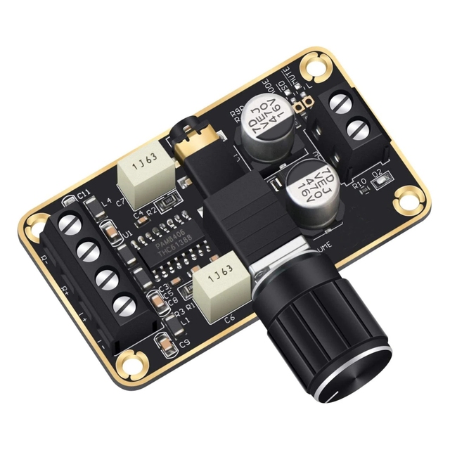 OEM Audio Amplifier Board 5W+5W Mini Amplifier Board PAM8406 DC 5V Digital Stereo Power Amp