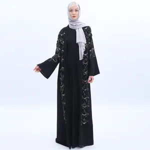 2019 Muslim adress abaya women robe solid color long dress for women chalaza design abaya