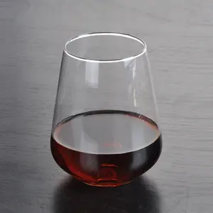 Mẫu miễn phí bán buôn 12oz mr mrs Tùy Chỉnh barware home sử dụng Stemless Thống Rượu Vang cốc