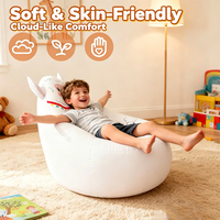 Fauteuil gonflable portable pour enfants, motif dessin animé mignon, idéal pour le camping et la maison, canapé gonflable en PVC de haute qualité pour intérieur et extérieur, vente en gros