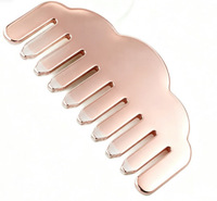 Peigne de massage Gua Sha en métal, outil multifonctionnel pour le massage des méridiens et du cuir chevelu, peigne à cheveux en acier inoxydable pour la tête