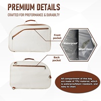 Sac à dos convertible 3-en-1 pour raquettes de pickleball et de padel Rhino Armor en cuir PU de luxe, imperméable et résistant à l'eau