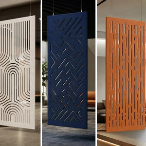 Paravent Acoustique Suspendu Moderne en Fibre de Polyester pour Bureau, Séparation Sonore pour Salon, Chambre et Cuisine - Product Image 2